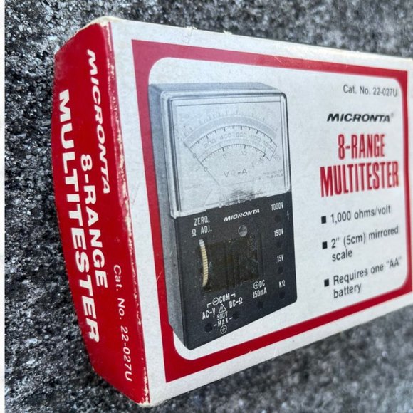 Vintage Micronta 8-Range Multitester 22-027U (1000 VOLT) - Picture 3 of 3